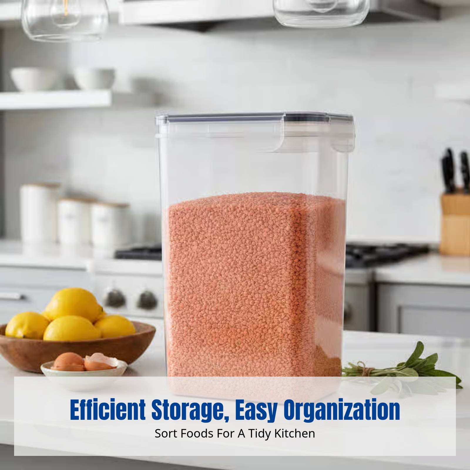 Food Storage Stackable Containers - Hava Geçirmez Gıda Saklama Kabı Seti,