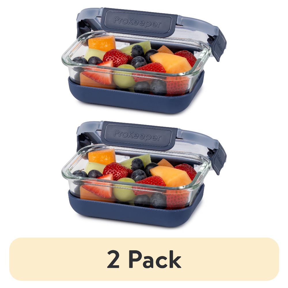 Food Storage Pantry - 2'li Paket 1.6 Bardaklık Cam Gıda