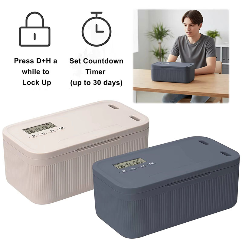Food Storage And Safety - Zamanlayıcılı Kilit Kutusu Telefon Dolabı Zaman