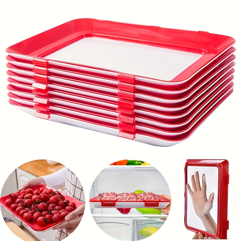 Food Storage And Safety - Gıda Koruma Tepsisi Yeniden Kullanılabilir İstiflenebilir
