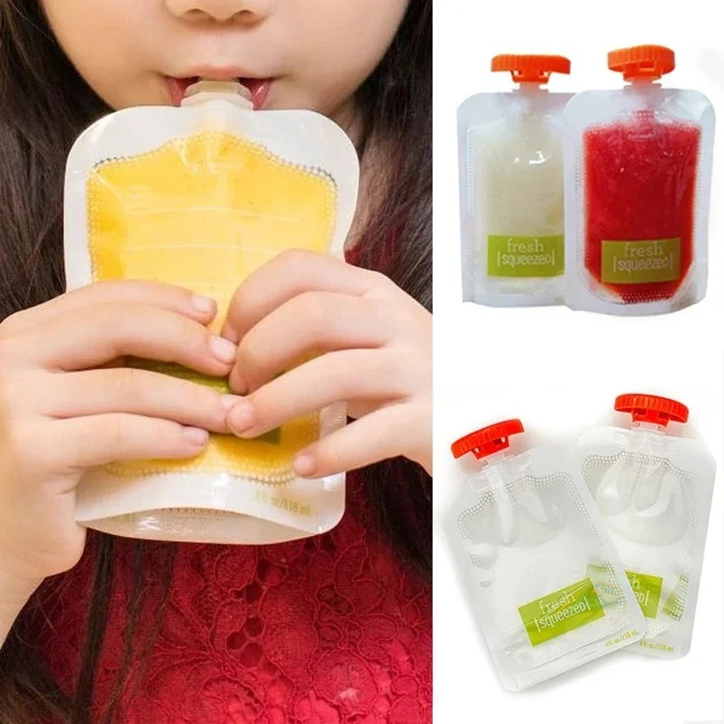 Food Storage Silicone Bags - 10 Adet Bebek Maması ve Meyve