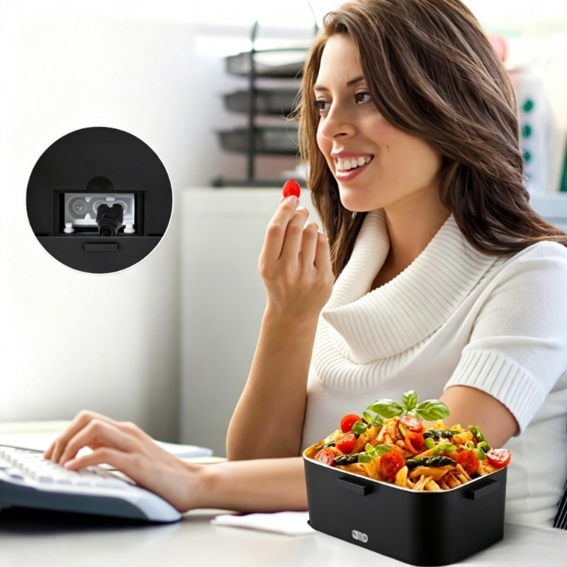 Food Storage Box Stainless Steel - Elektrikli Isıtmalı Yemek Kutusu 110V Ev