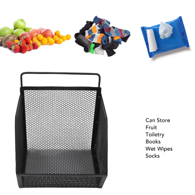 Food Storage Pantry - Asılı Mutfak Sepeti Yapışkanlı Delmesiz Duvara