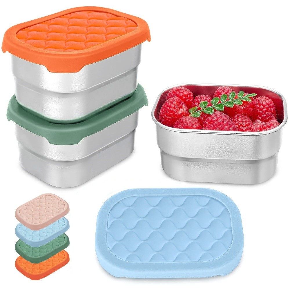 Food Storage Stackable Containers - Yeni Paslanmaz Çelik Gıda Kabı İstiflenebilir