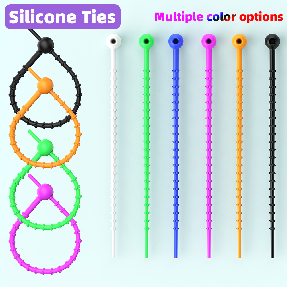 Food Storage Silicone Bags - Silikon yeniden kullanılabilir kablo tel organizatör