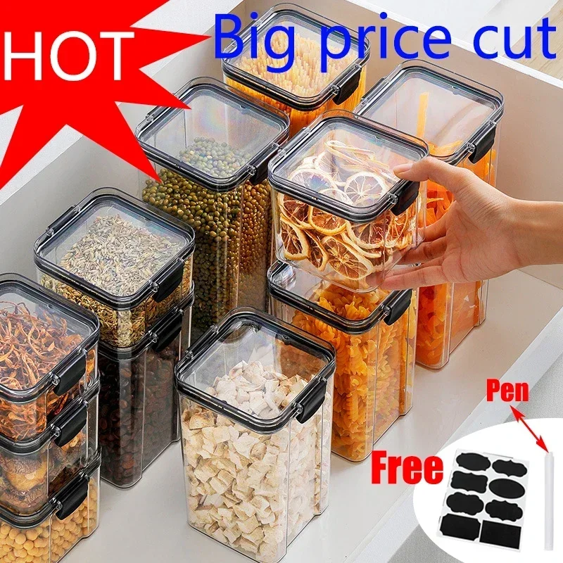 Food Storage Stackable Containers - 460-1800 ml Setleri Istiflenebilir Mutfak Mühürlü