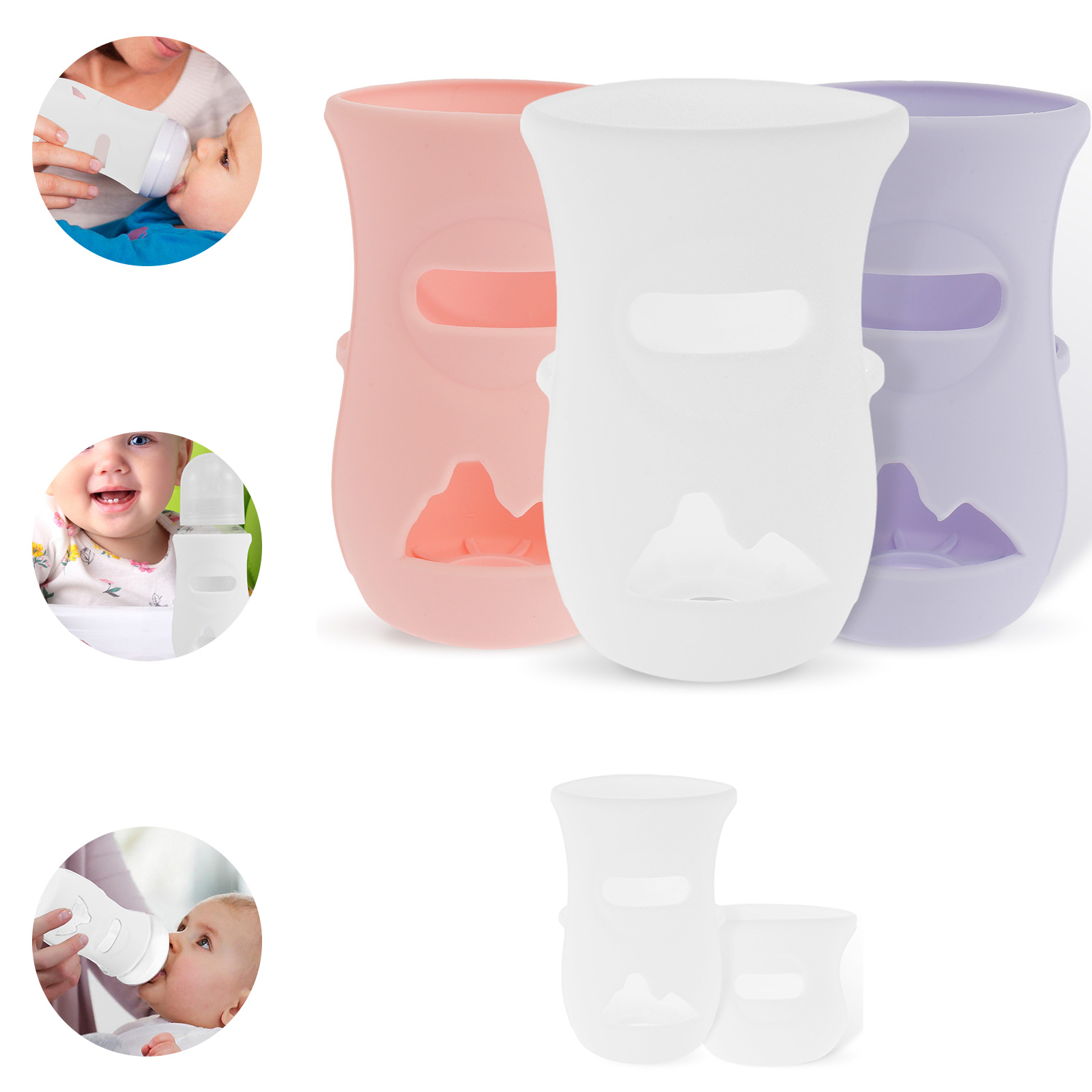 Food Storage Silicone Bags - Silikon Kollu Silikon Biberon Kapağı Yalıtımlı