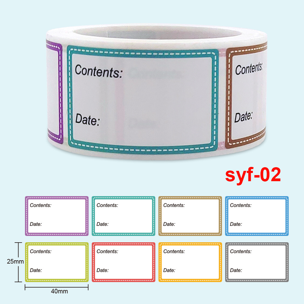 Food Storage Labels - Güvenli Tarih Gıda kataloğu Depolama Kendinden