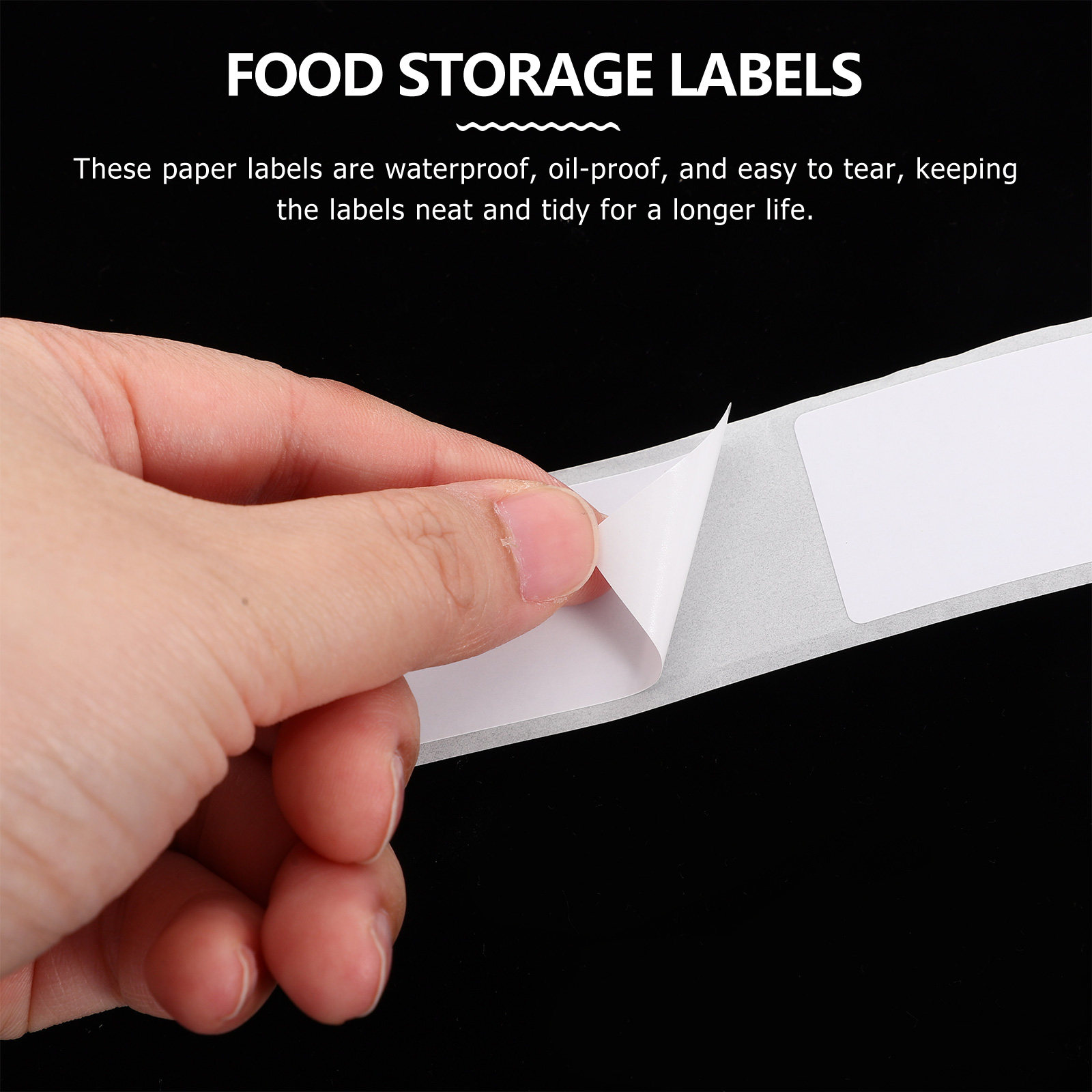 Food Storage Labels - 1 Rulo Yazılabilir Gıda Saklama Etiketleri