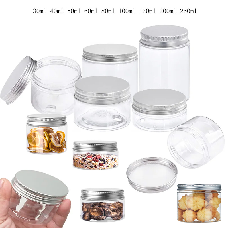 Food Storage Jars With Lids - 1-10 adet 20/25/30/40/45-250ml depolama kapaklı kavanoz