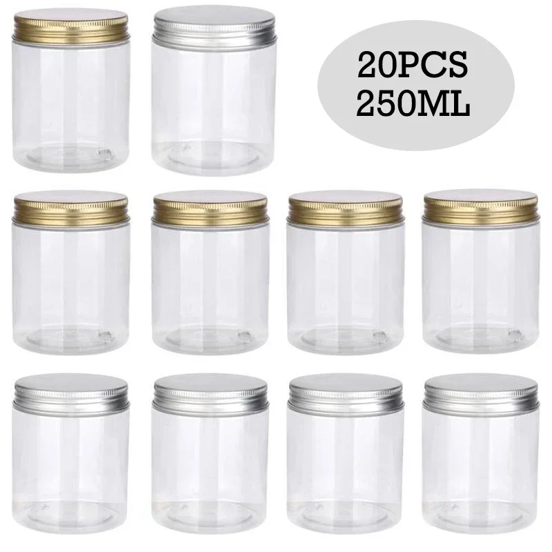 Food Storage Aluminum Containers - 20 adet 250 ml Temizle Boş