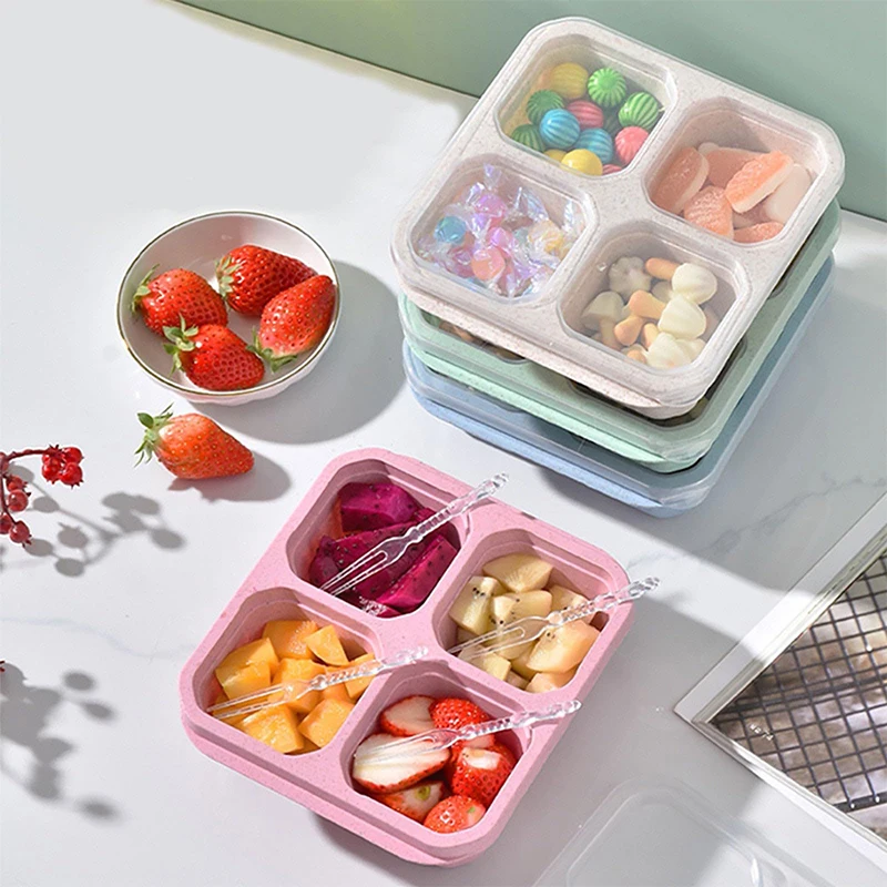 Food Storage Eco Friendly - 4 izgaralar gıda sebze meyve bağımsız