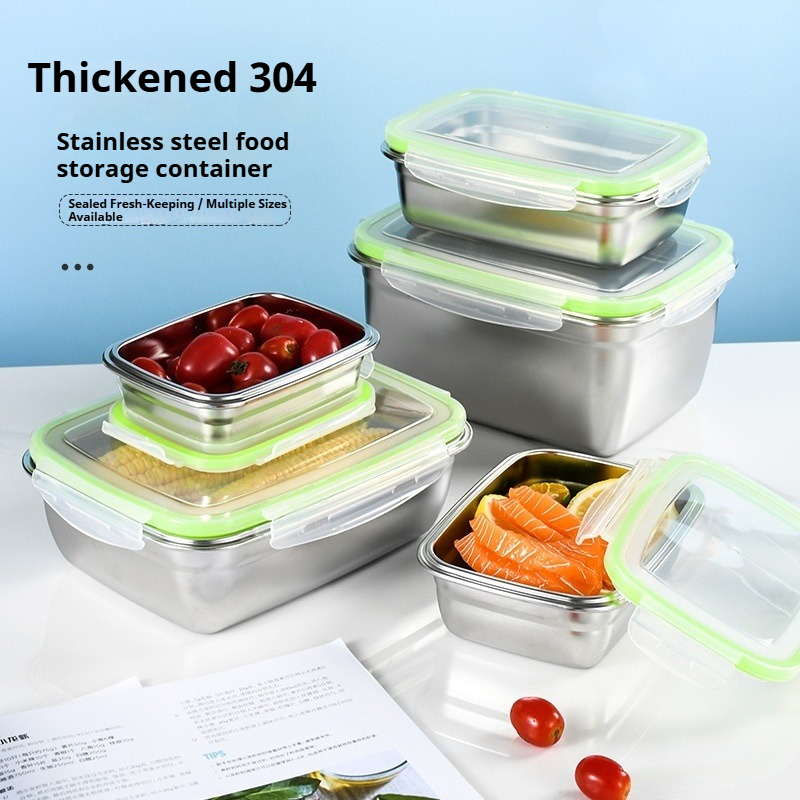 Food Storage Eco Friendly - 304 Paslanmaz Çelik Öğle Yemeği Kutusu