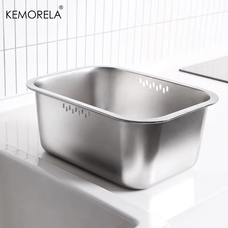 Food Storage Organiser - 10L Taşınabilir Paslanmaz Çelik Bulaşık Kase