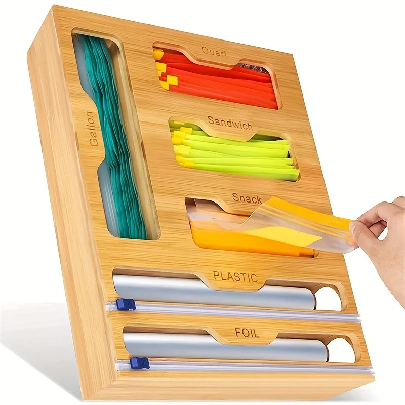 Food Storage Organiser - Mutfak Depolama Rafı Plastik Sarma Dağıtıcı