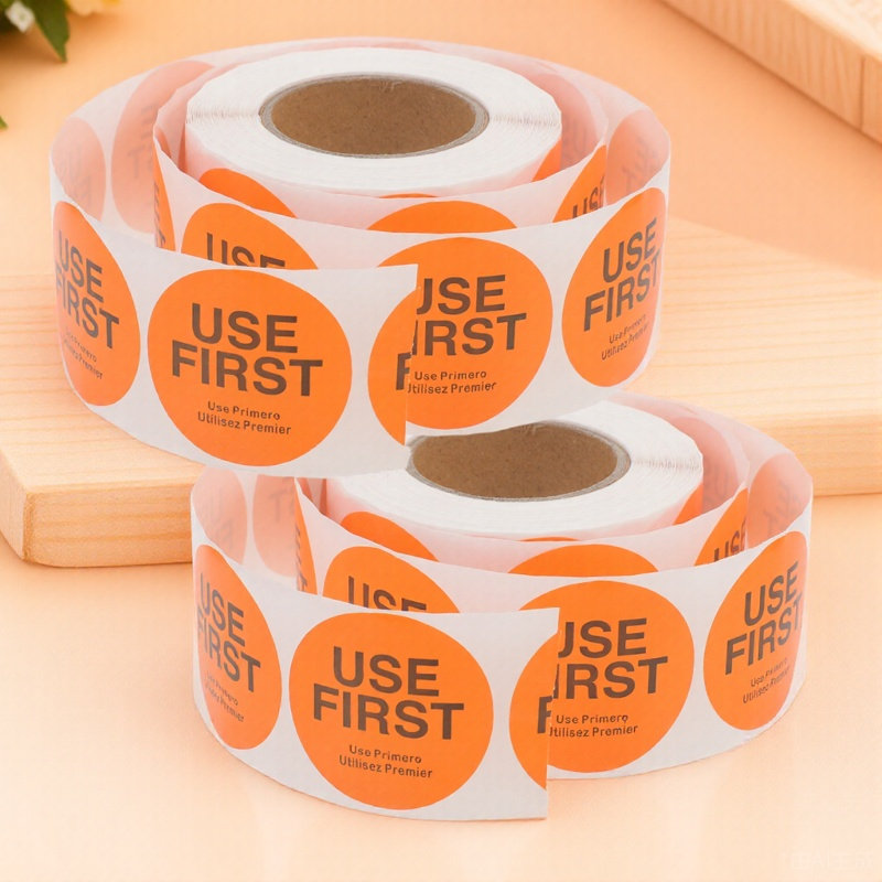 Food Storage Labels - 2 Rulo Envanter Kontrol Etiketleri İlk