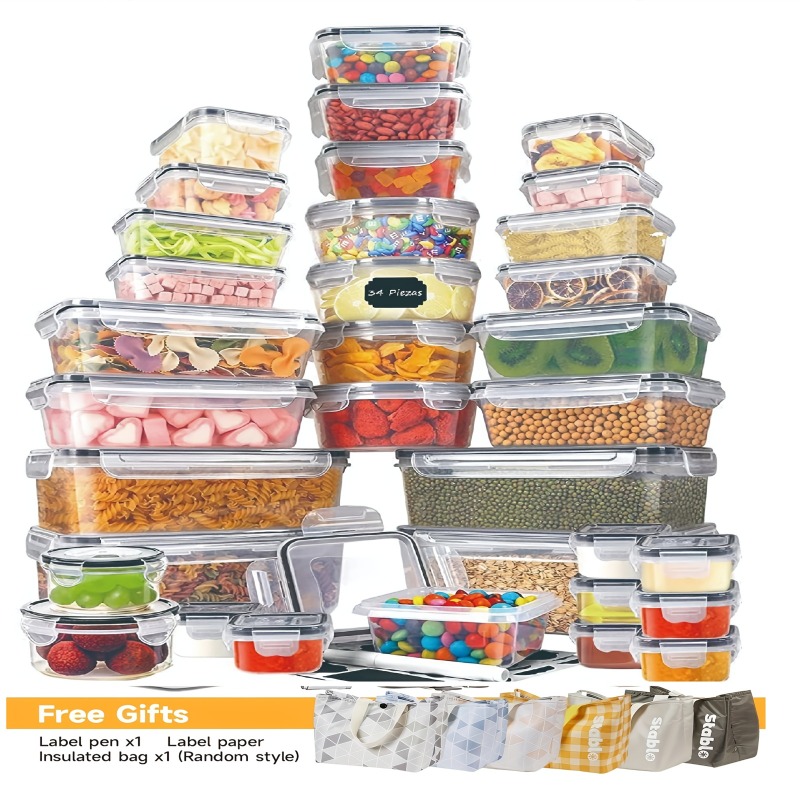 Food Storage Pantry - 48 Parça BPA İçermeyen Gıda Saklama
