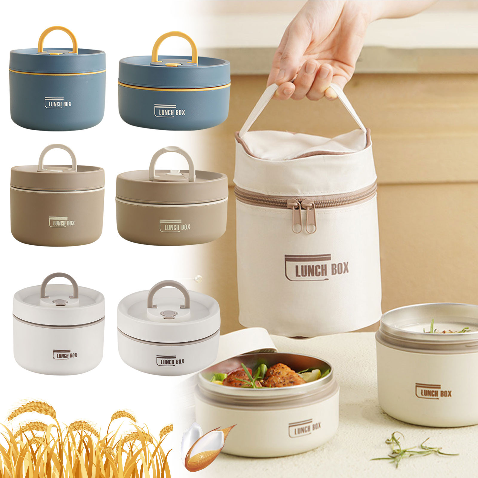 Food Storage Box Stainless Steel - Termal Öğle Yemeği Kutusu Paslanmaz Çelik