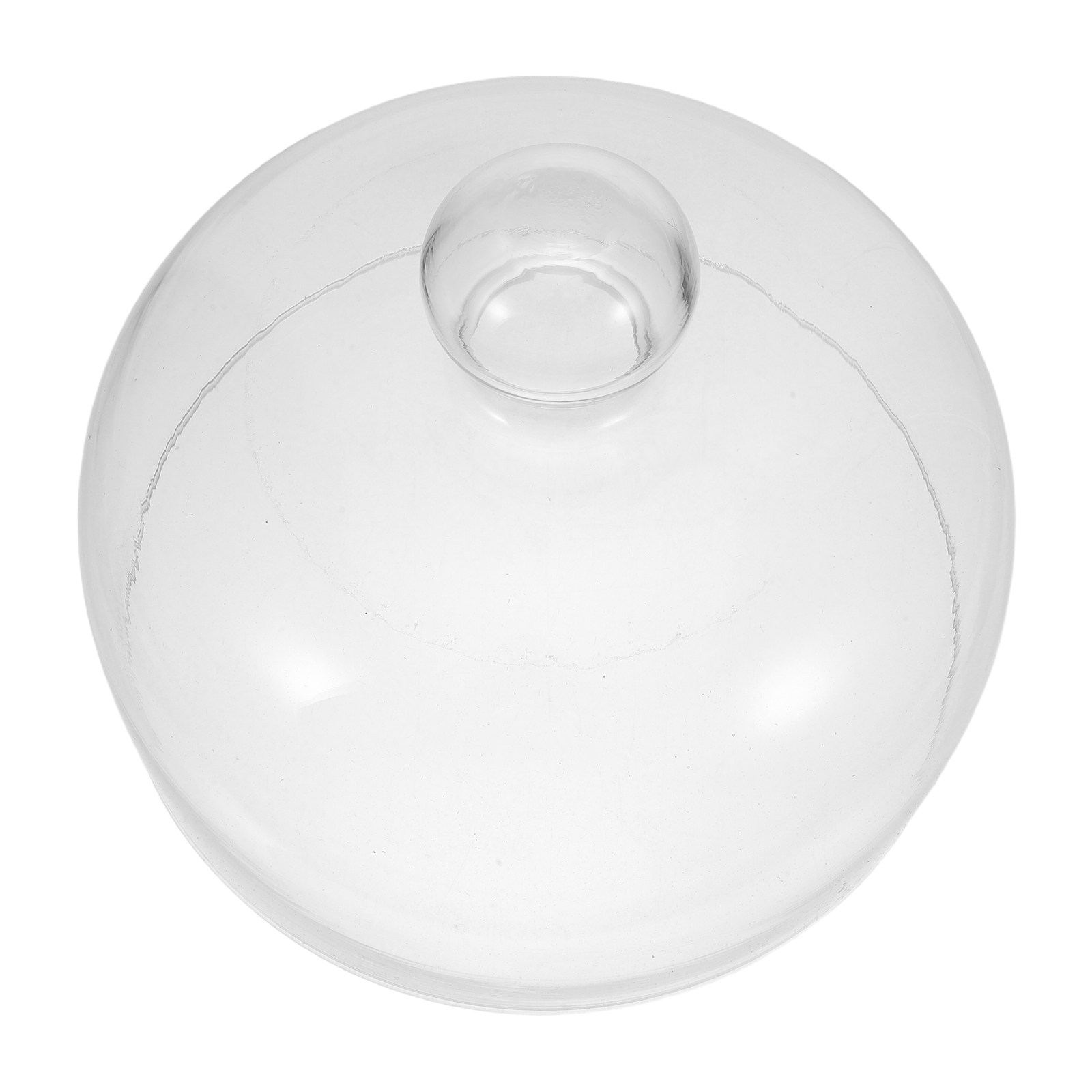 Food Storage Glass Round - 1 Adet Yuvarlak Saplı Toz Geçirmez