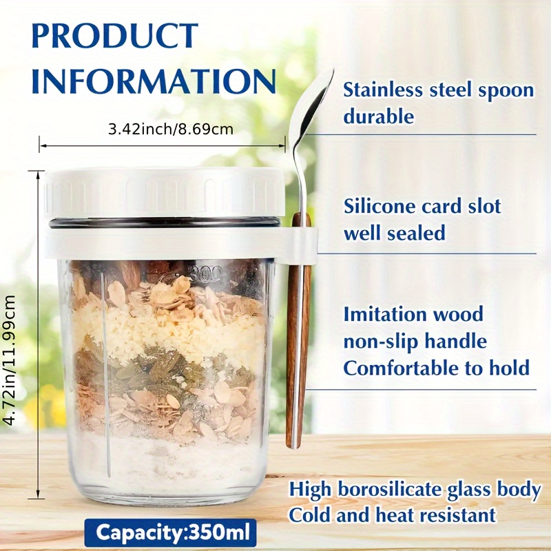 1 adet/2 adet Cam Yulaf Ezmesi - Food Storage Set Glass incelemesi ve fiyatı