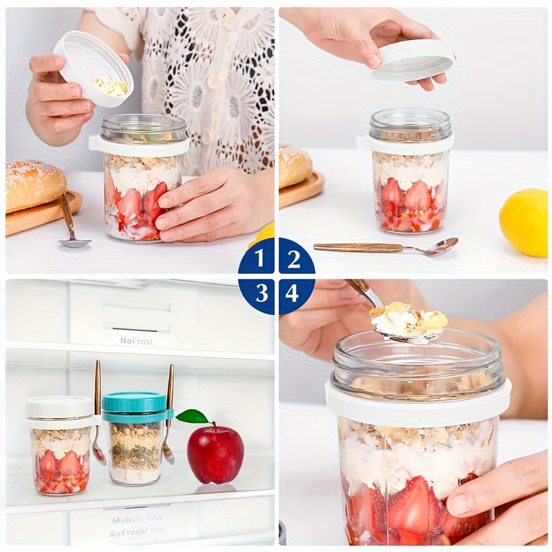 1 adet/2 adet Cam Yulaf Ezmesi - Food Storage Set Glass incelemesi ve fiyatı