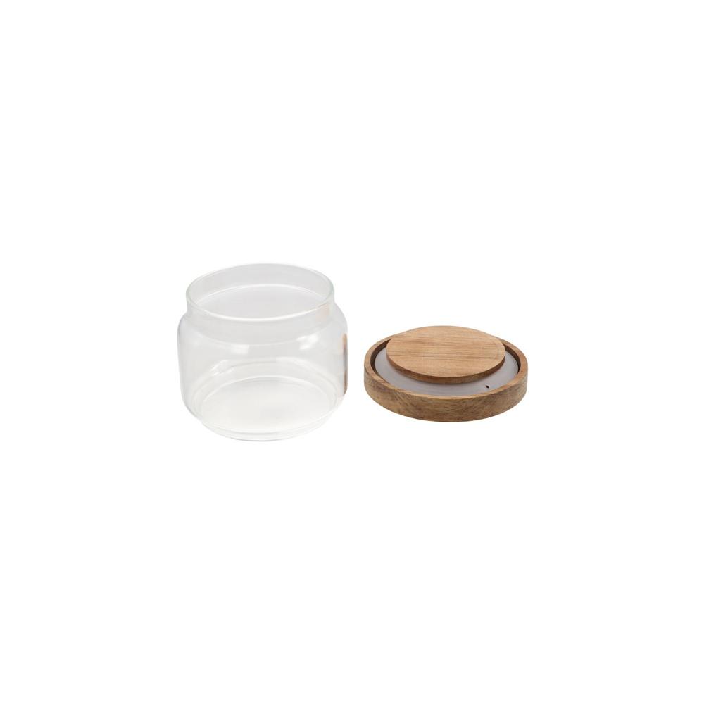 Ahşap Kapaklı Cam Gıda Saklama - Food Storage Glass Round incelemesi ve fiyatı