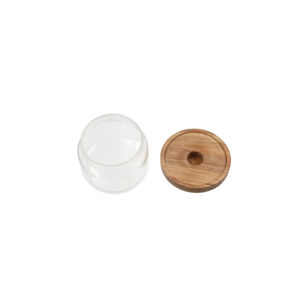 Ahşap Kapaklı Cam Gıda Saklama - Food Storage Glass Round incelemesi ve fiyatı