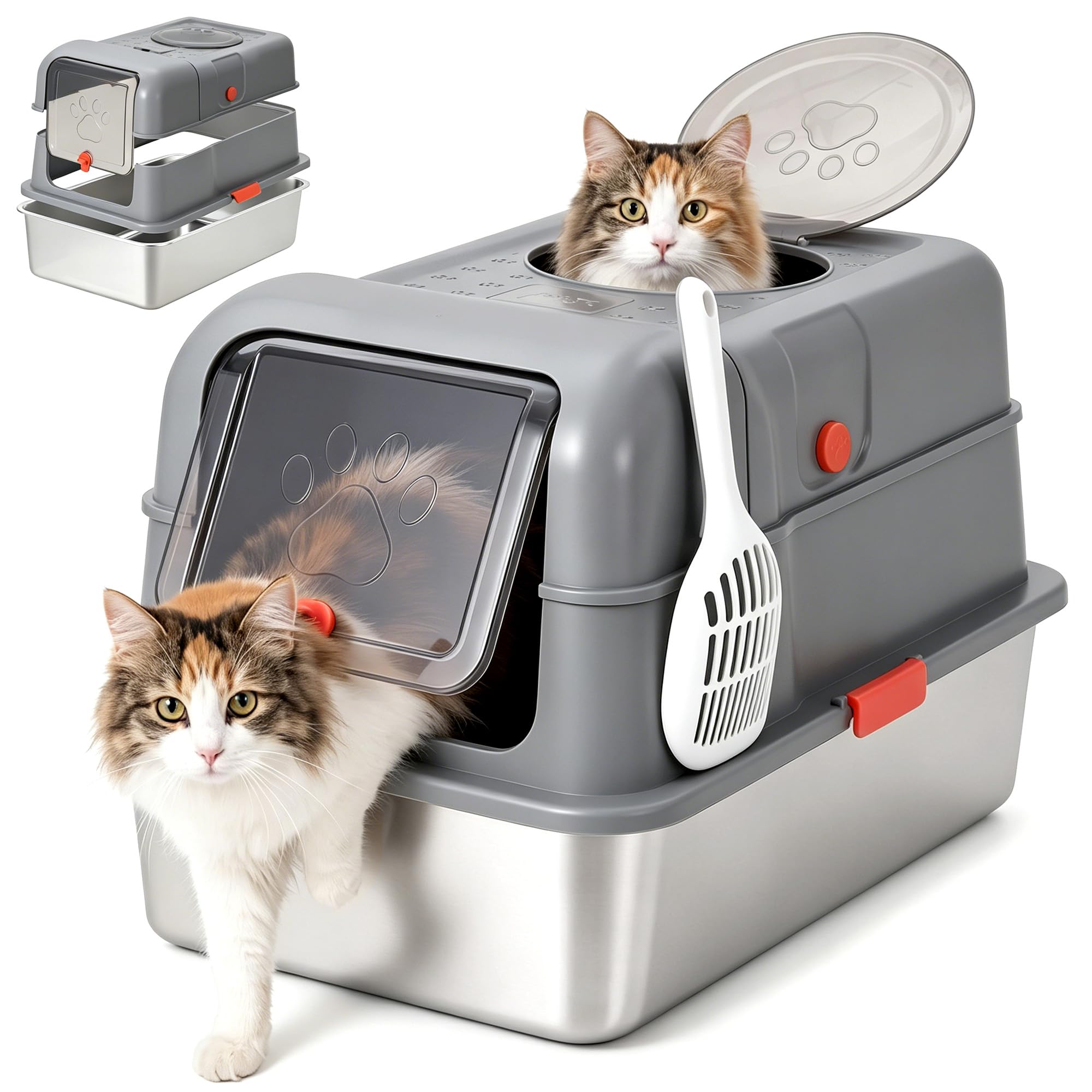 Kapaklı Paslanmaz Çelik Kedi T - Food Storage Xl incelemesi ve fiyatı