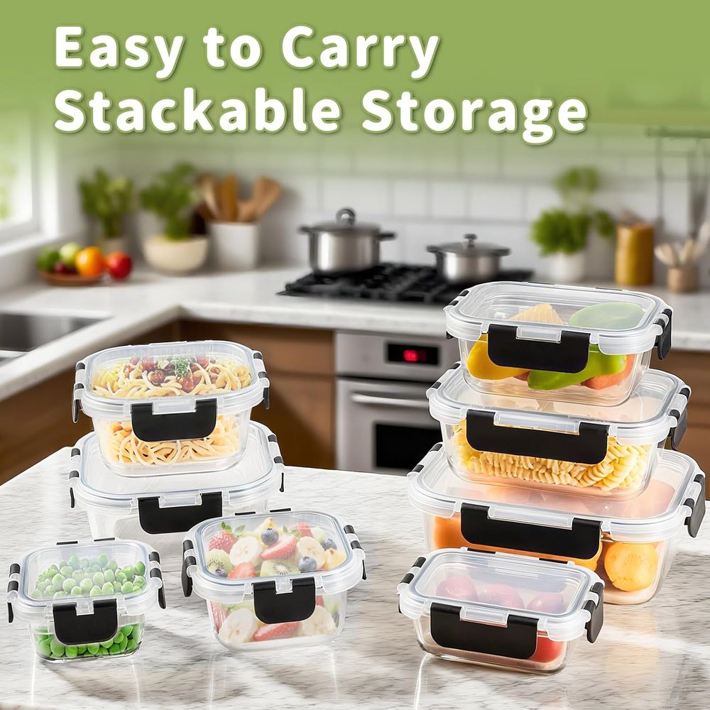 8 Parçalı Borosilikat Cam Gıda - Food Storage Set Glass incelemesi ve fiyatı