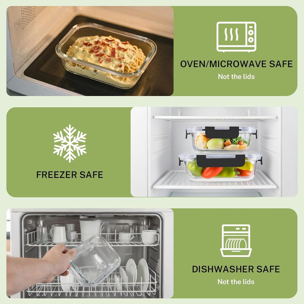 8 Parçalı Borosilikat Cam Gıda - Food Storage Set Glass incelemesi ve fiyatı