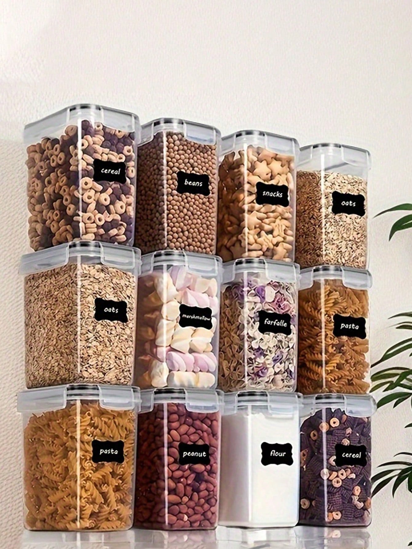 48 adet Hava Geçirmeyen Gıda S - Food Storage Pantry incelemesi ve fiyatı