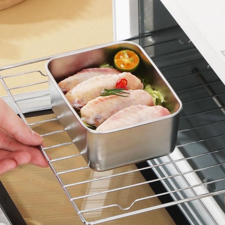 1-2-3 adet Dikdörtgen Paslanma - Food Storage Box Stainless Steel incelemesi ve fiyatı