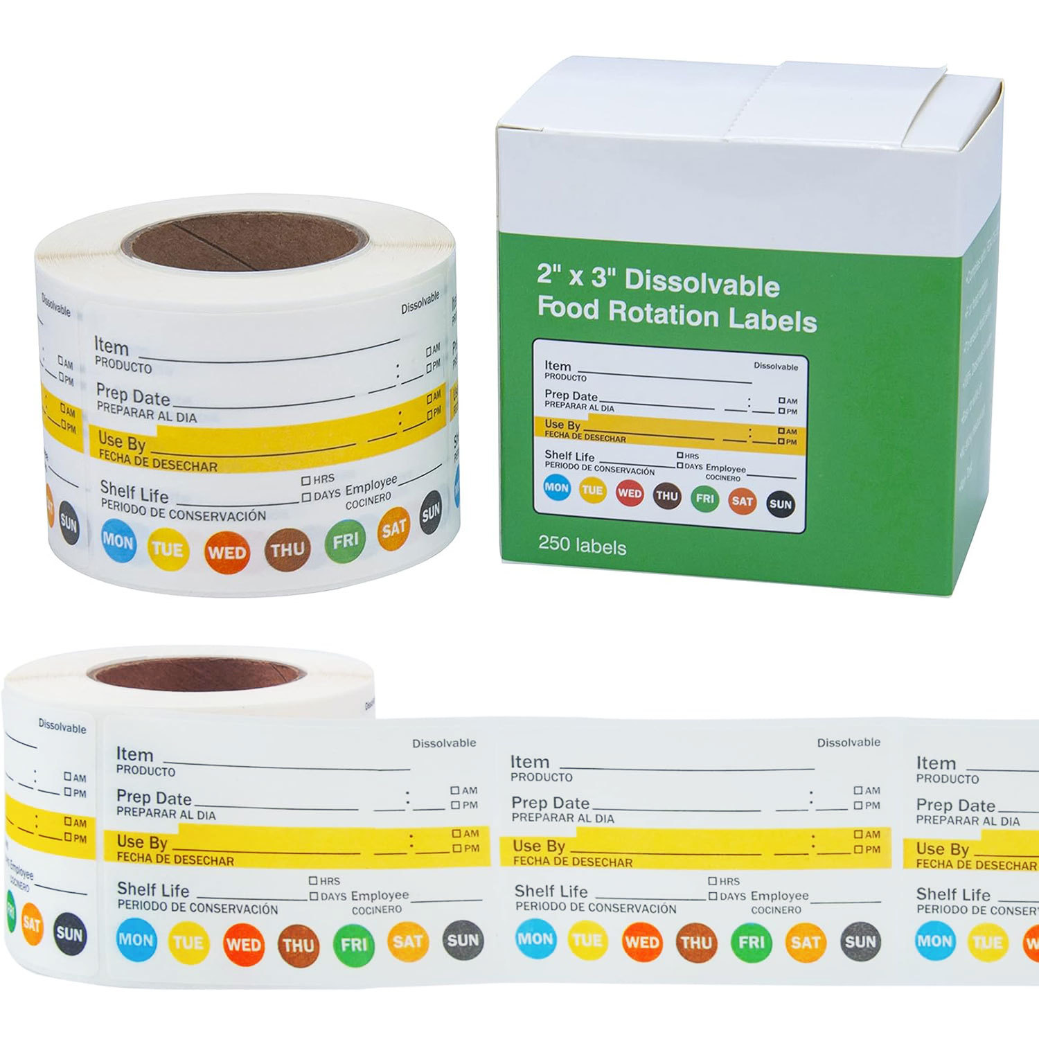 250 Adet/Rulo Gıda Tarih Etike - Food Storage Labels incelemesi ve fiyatı