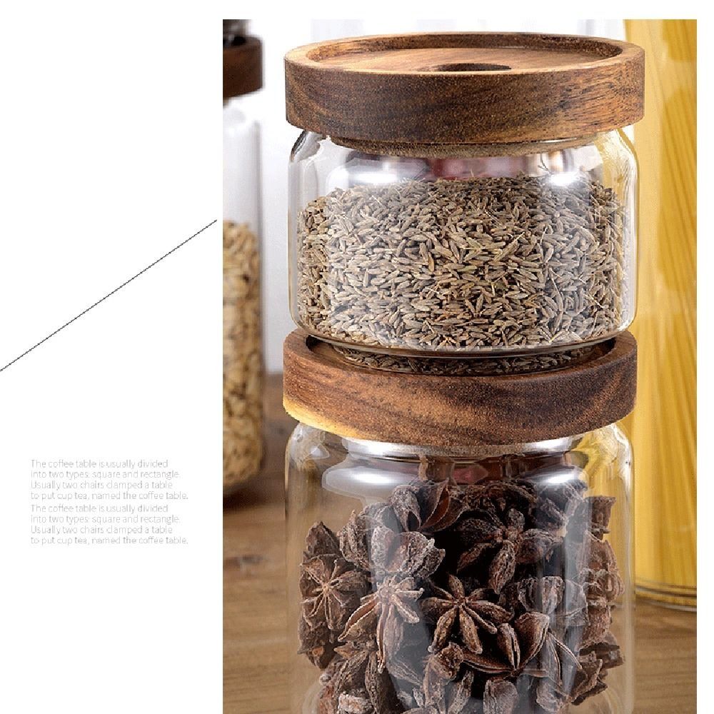 Çok Amaçlı Ahşap Kapaklı Cam G - Food Storage Glass Round incelemesi ve fiyatı