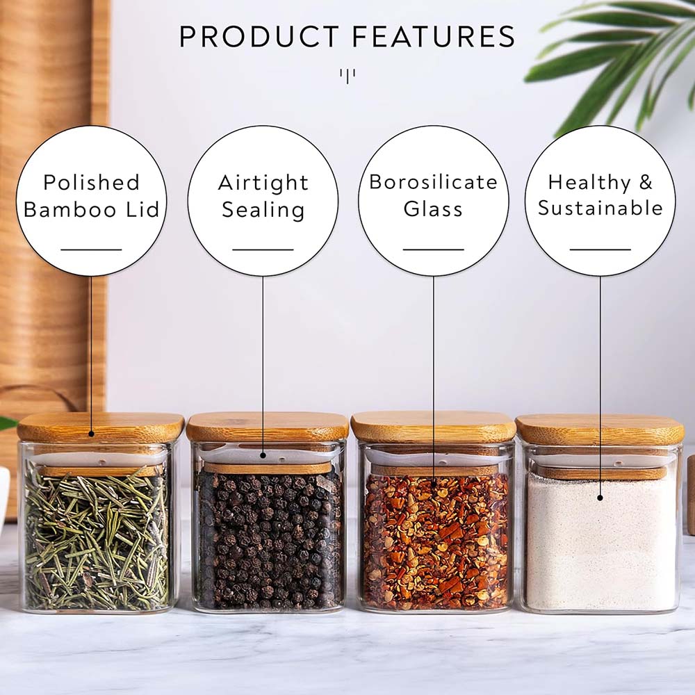 5oz cam kavanozlar baharat eti - Food Storage Set Glass incelemesi ve fiyatı