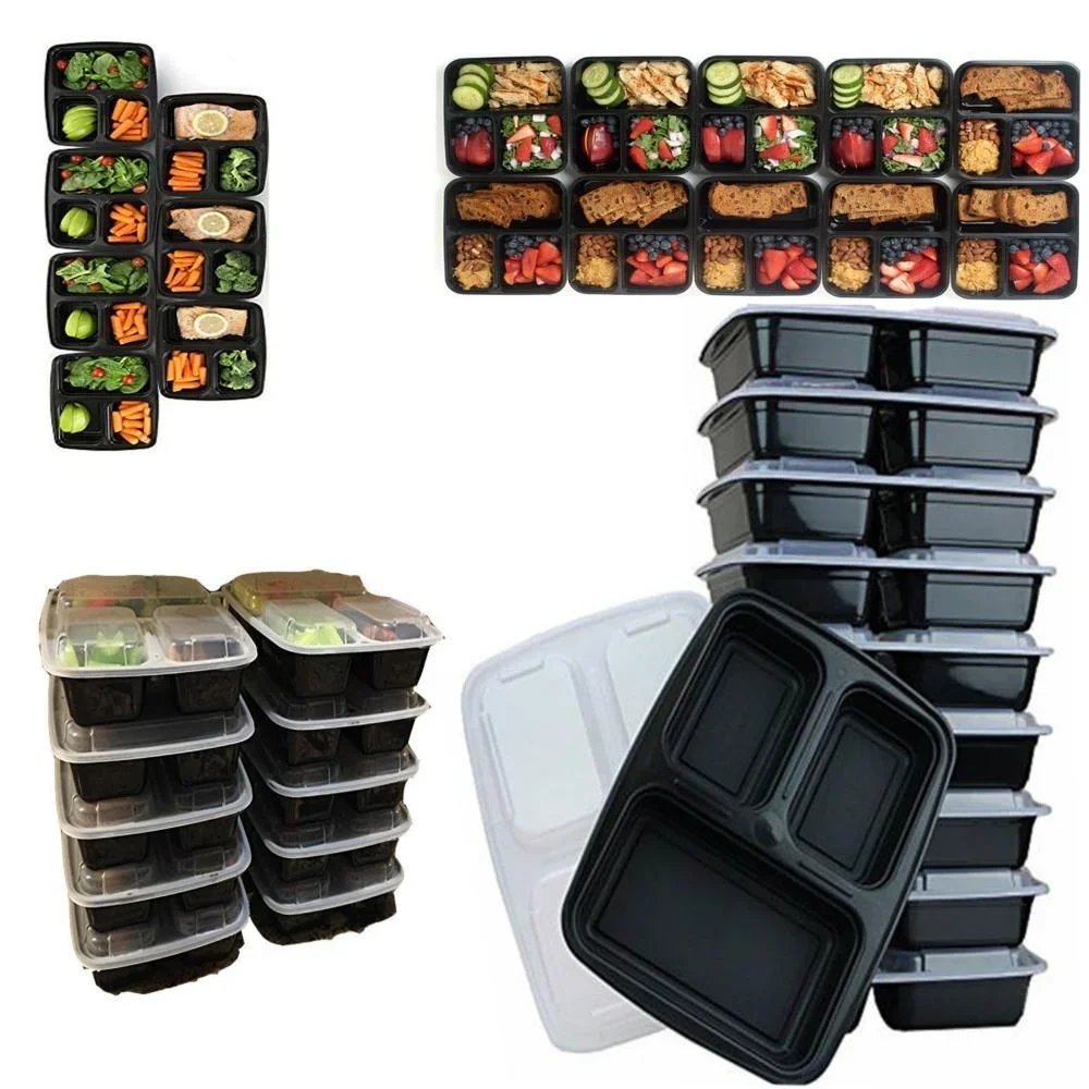 7 Paket 3 Bölmeli Yemek Hazırl - Food Storage Stackable Containers incelemesi ve fiyatı