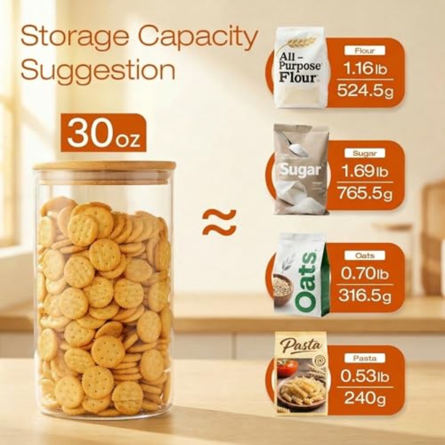 Bambu Kapaklı Cam Kavanozlar 2 - Food Storage Set Glass incelemesi ve fiyatı