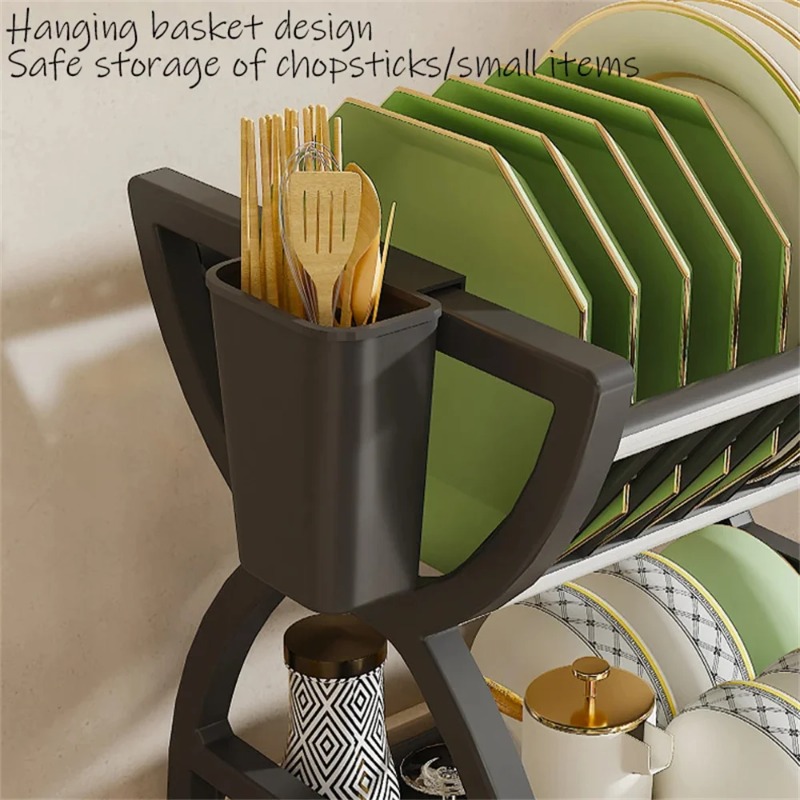2 katmanlı bulaşık kurutma raf - Food Storage Organiser incelemesi ve fiyatı