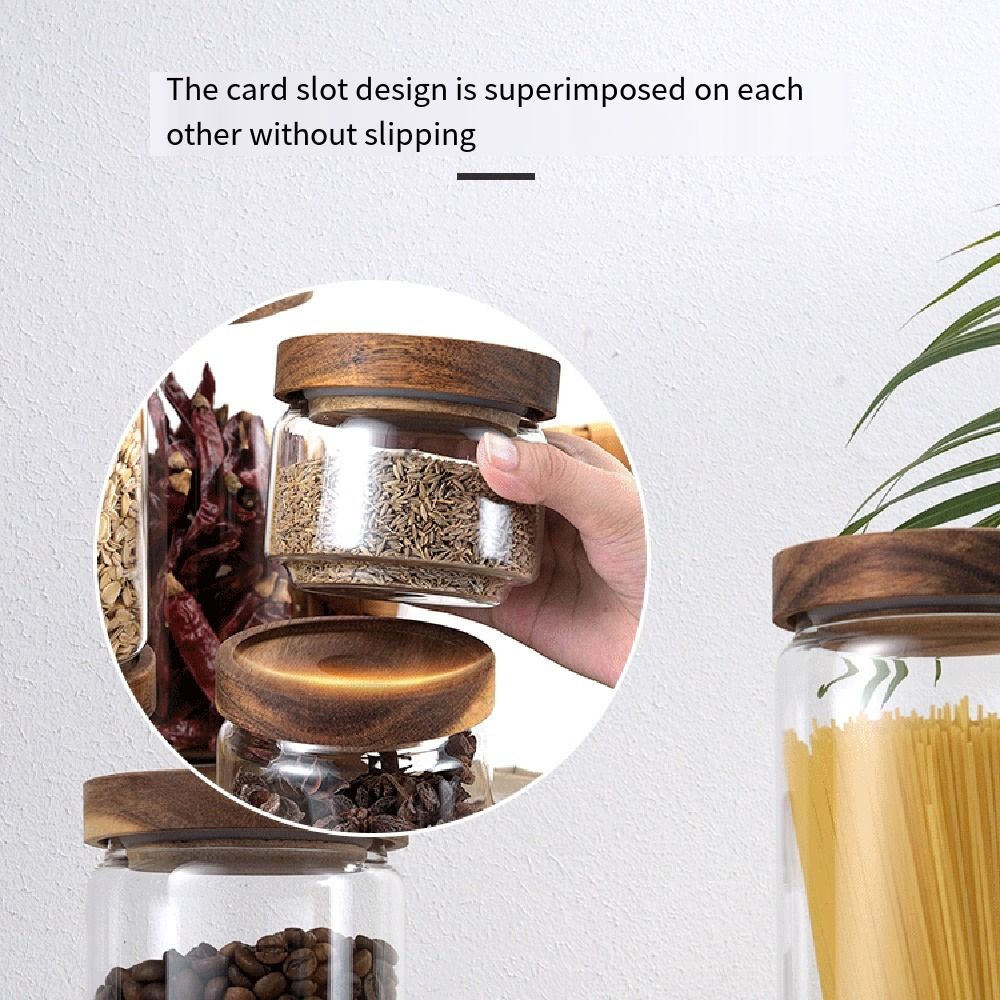Çok Amaçlı Ahşap Kapaklı Cam G - Food Storage Glass Round incelemesi ve fiyatı