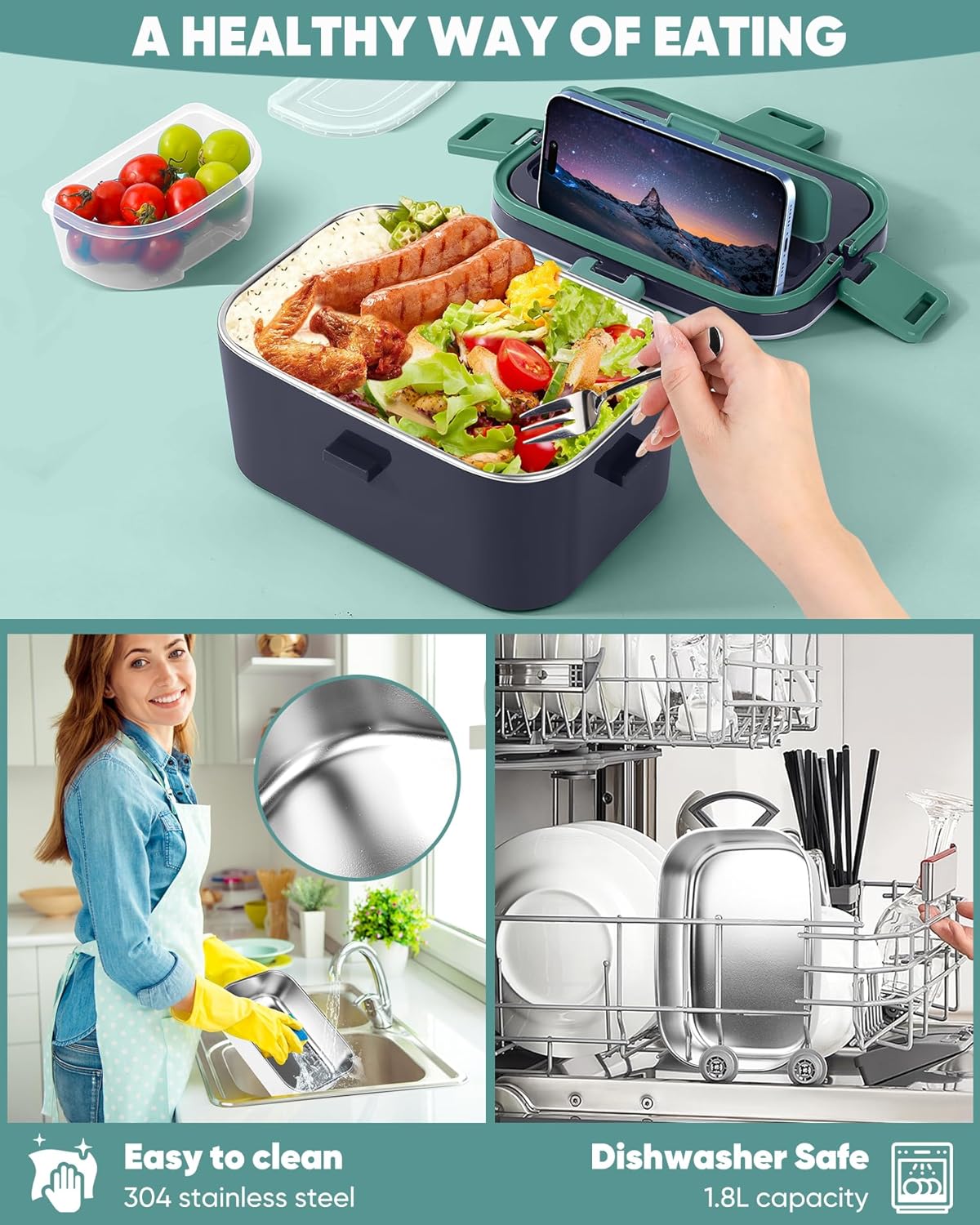 2025 Yeni Su Doldurmayan Araba - Food Storage Box Stainless Steel incelemesi ve fiyatı