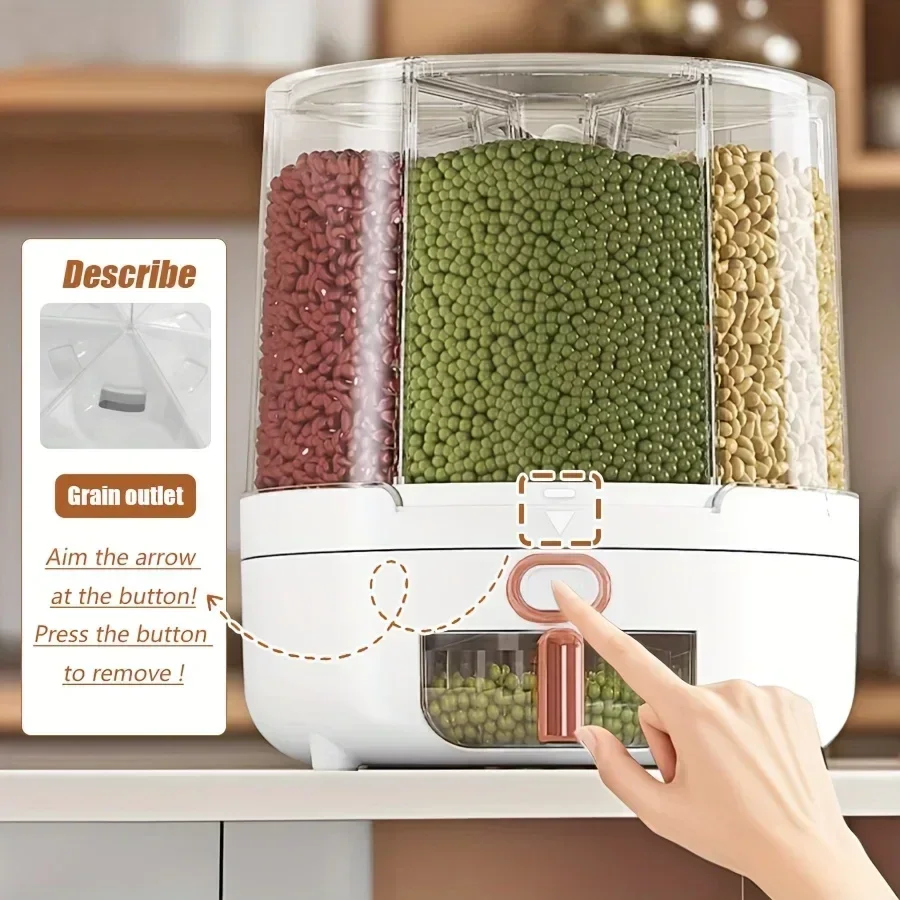 6 Bölmeli 360 °   Döner Hava G - Food Storage Pantry incelemesi ve fiyatı