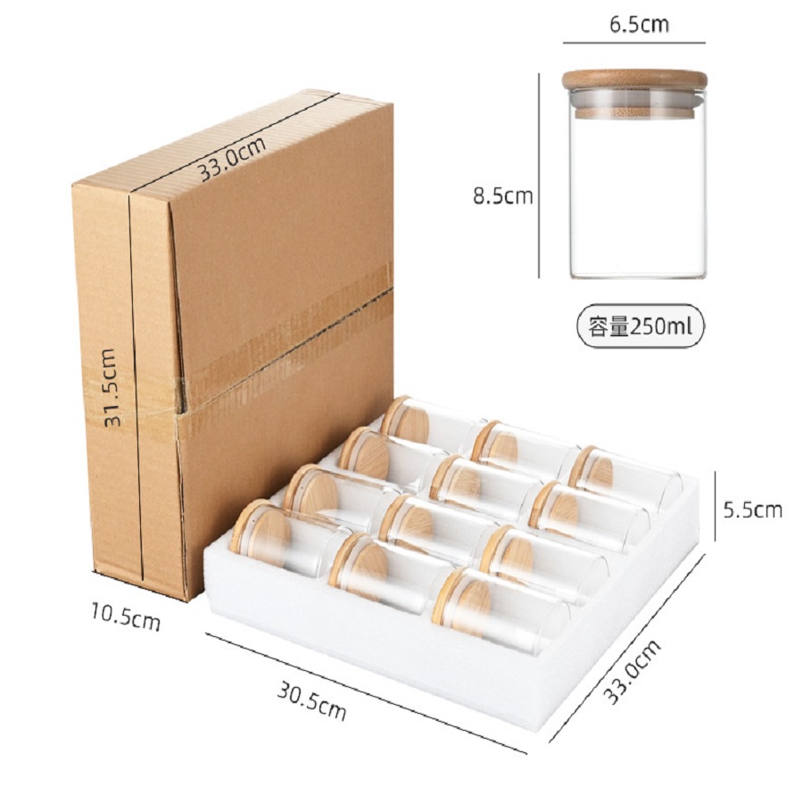 12 adet/takım hava geçirmez ca - Food Storage Set Glass incelemesi ve fiyatı