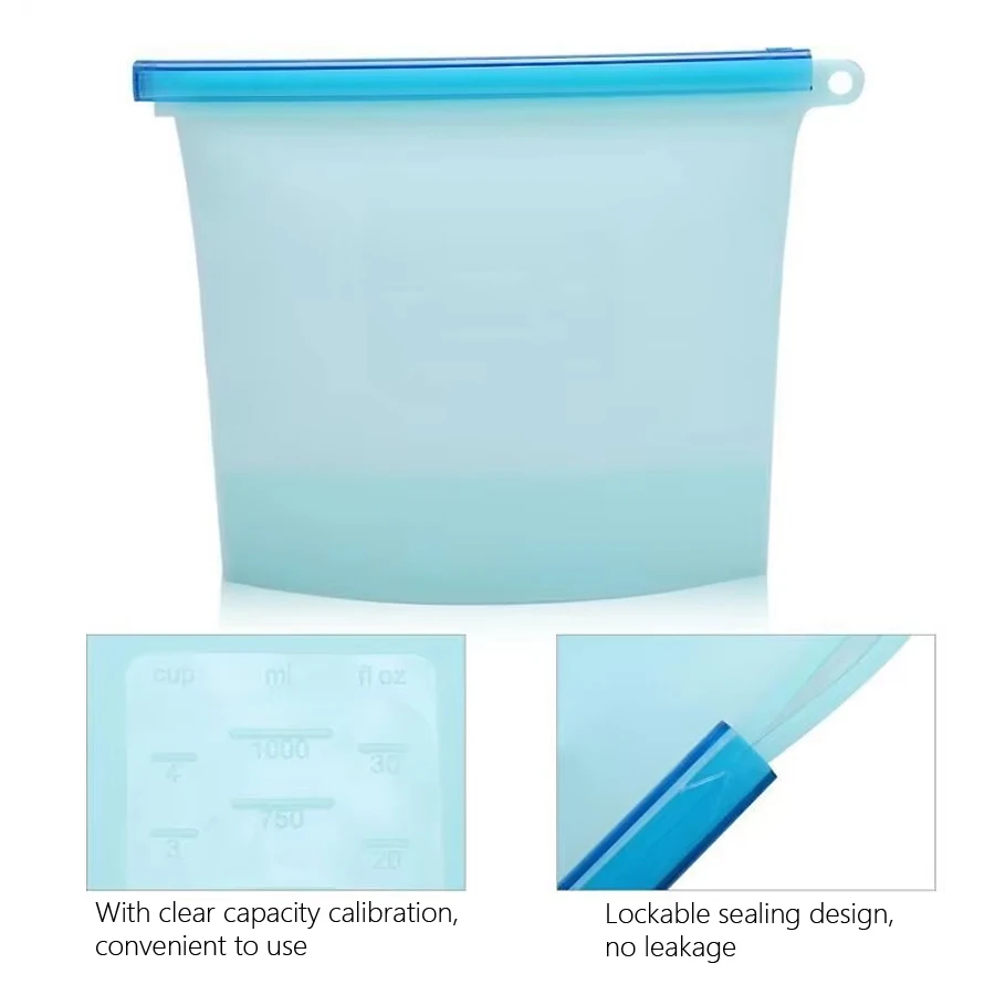 1000 ml Yeniden Kullanılabilir - Food Storage Silicone Bags incelemesi ve fiyatı