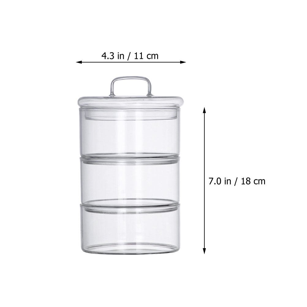 1 takım şeffaf cam saklama kab - Food Storage Stackable Containers incelemesi ve fiyatı