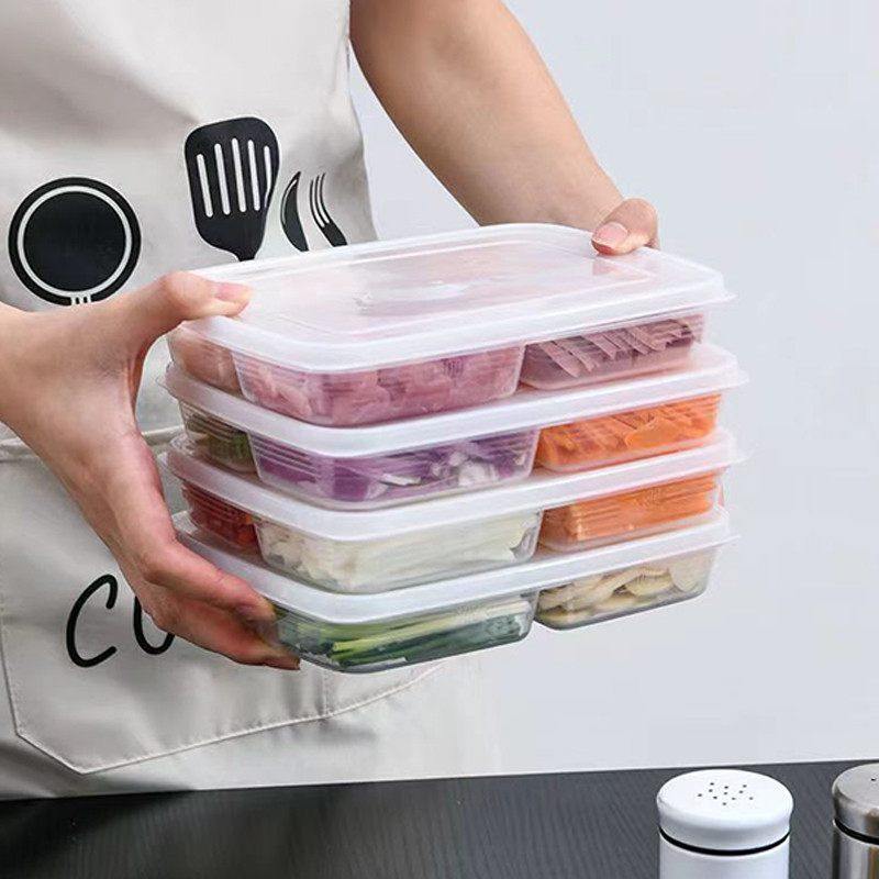 Yeni 【4 Bölmeli Plastik Saklam - Food Storage Square Containers incelemesi ve fiyatı