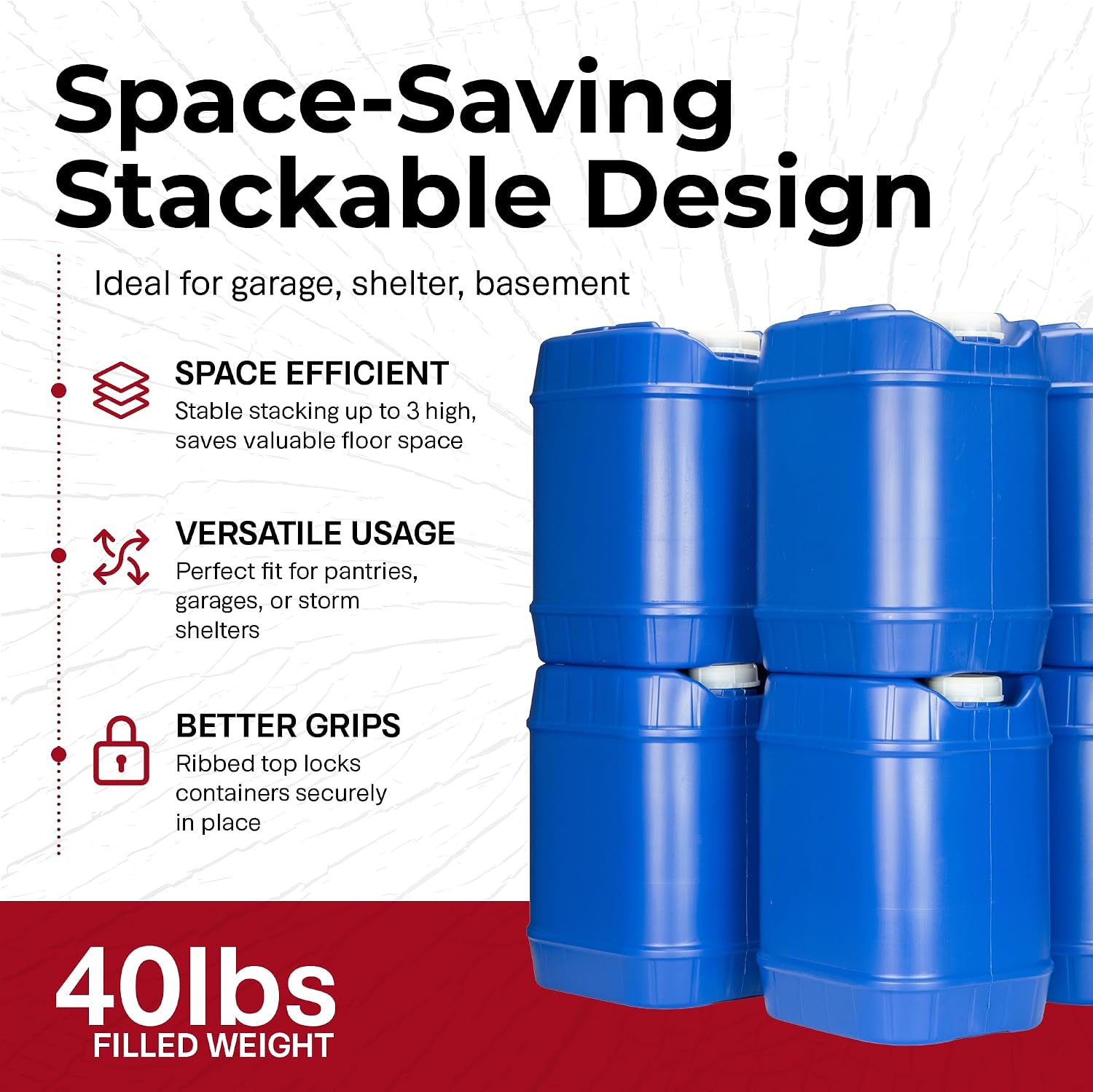 İstiflenebilir Acil Durum Su D - Food Storage Stackable Containers incelemesi ve fiyatı