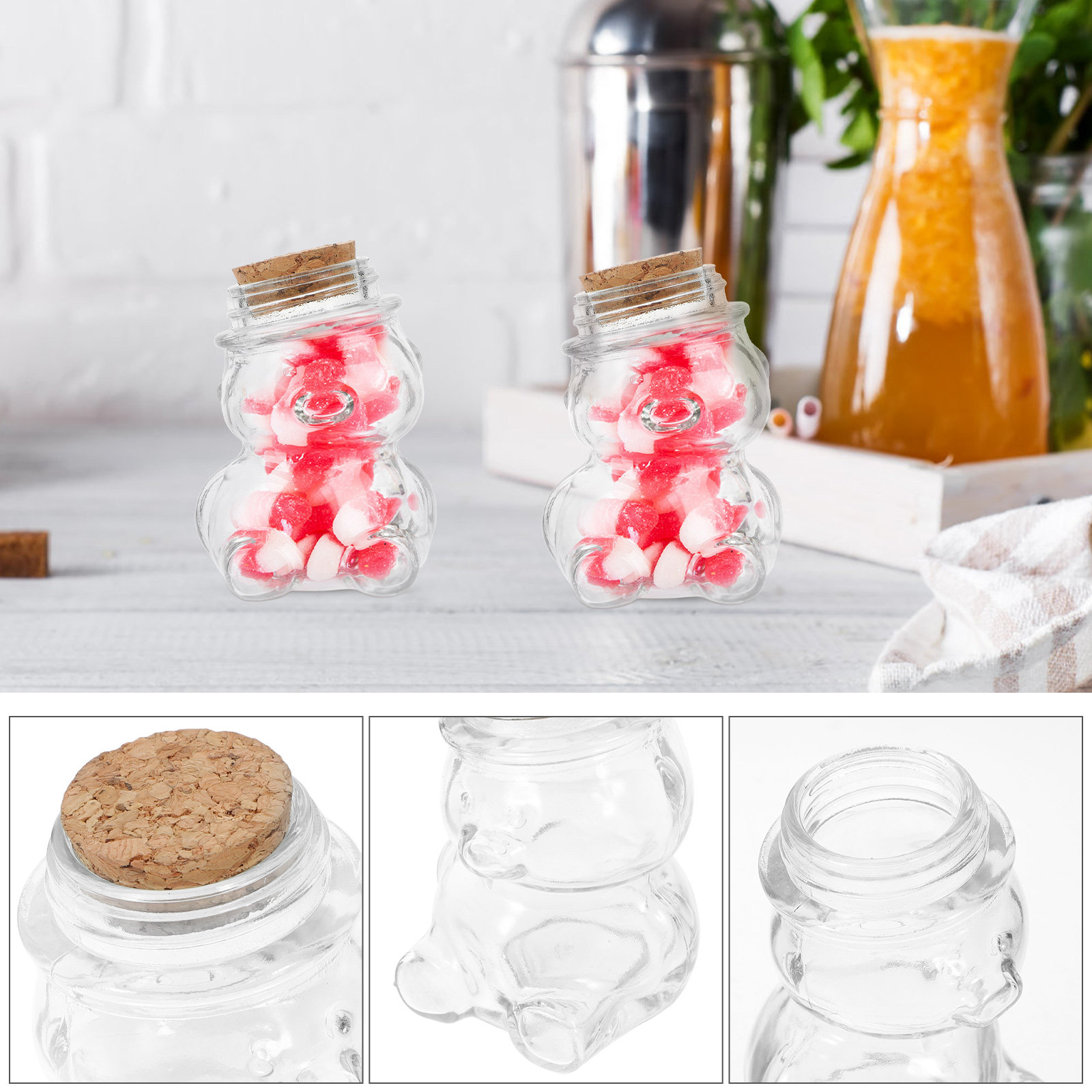 4 adet cam şeker kavanozu seti - Food Storage Set Glass incelemesi ve fiyatı