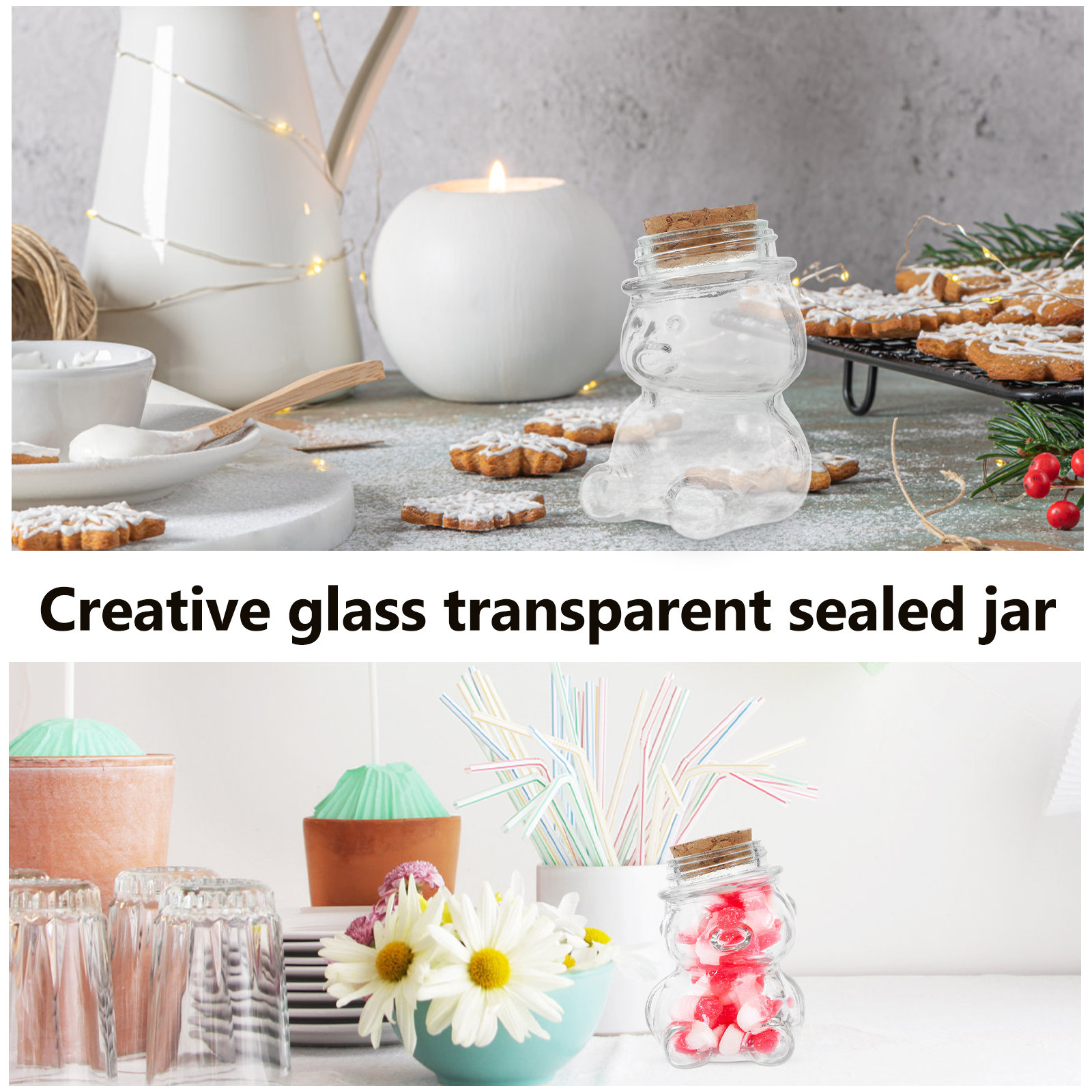 4 adet cam şeker kavanozu seti - Food Storage Set Glass incelemesi ve fiyatı