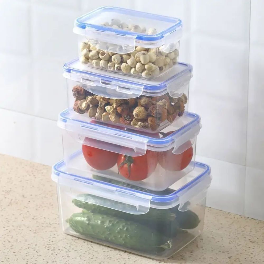 1/4 adet güvenli plastik buzdo - Food Storage Stackable Containers incelemesi ve fiyatı