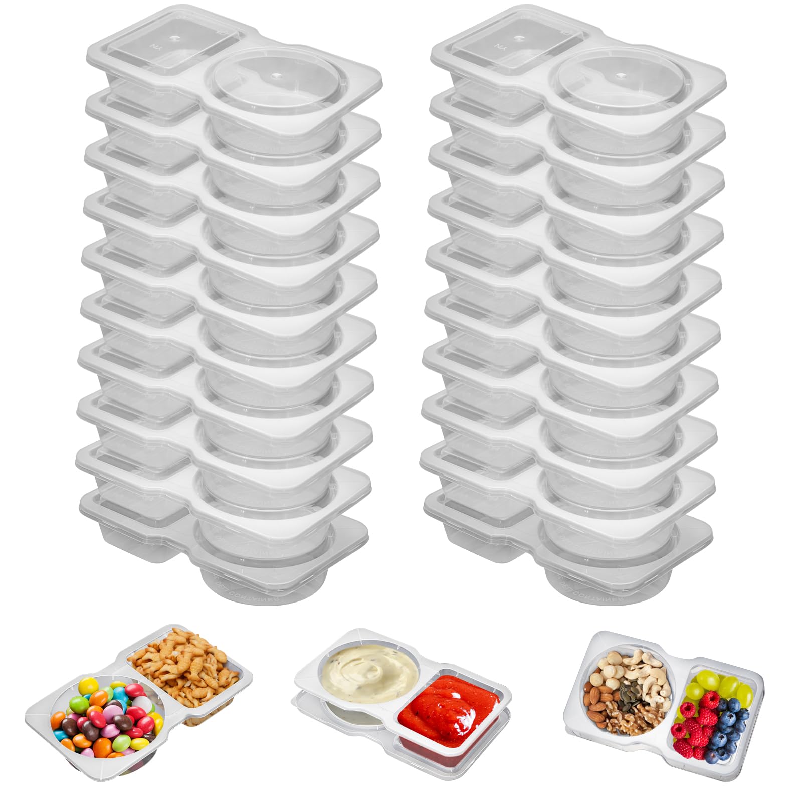 Çift Izgaralı Kapaklı, Yeniden - Food Storage Stackable Containers incelemesi ve fiyatı